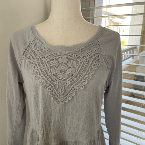 Meadow Rue Boho Ruffle Layer Embroidered Blouse - Picture 2 of 9